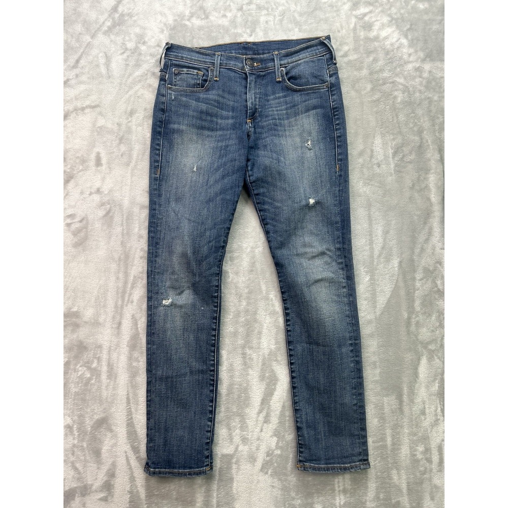 True Religion Audrey Jeans Womens 25 Blue Wash Mid Rise Slim Boyfriend Denim